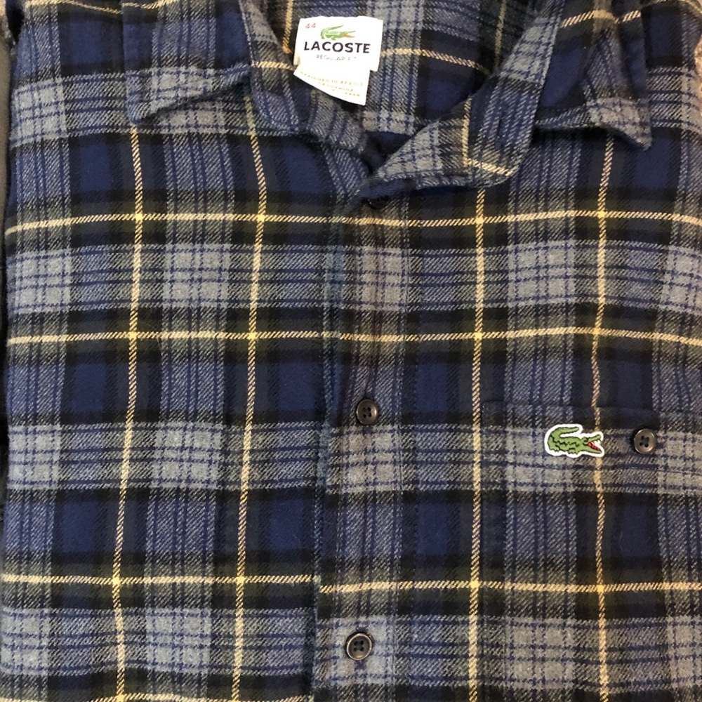 Men’s long sleeve Lacoste Flannel Shirt